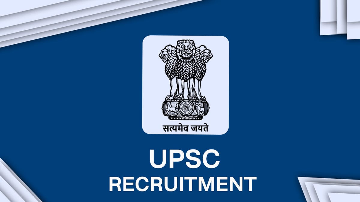 UPSC Recruitment 2023: Monthly Salary 208700, Check Post, Eligibility and Other Specific Details