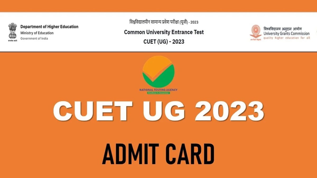 CUET UG Admit Card 2023 Released for June 5 to 8 Exams: Check Details, Get Direct Link to Download Admit Card