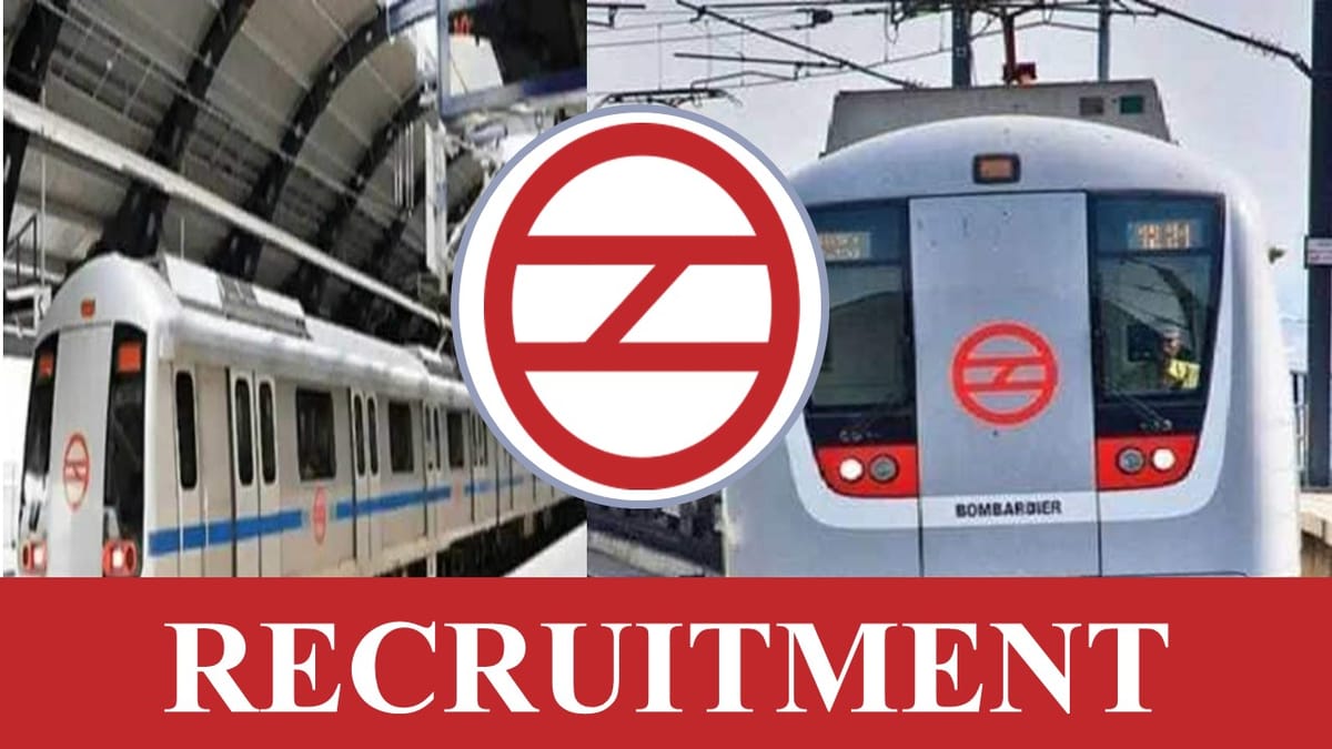 DMRC Recruitment 2023 for Various Posts: Apply till 3rd July, Check Posts, Qualification and How to Apply