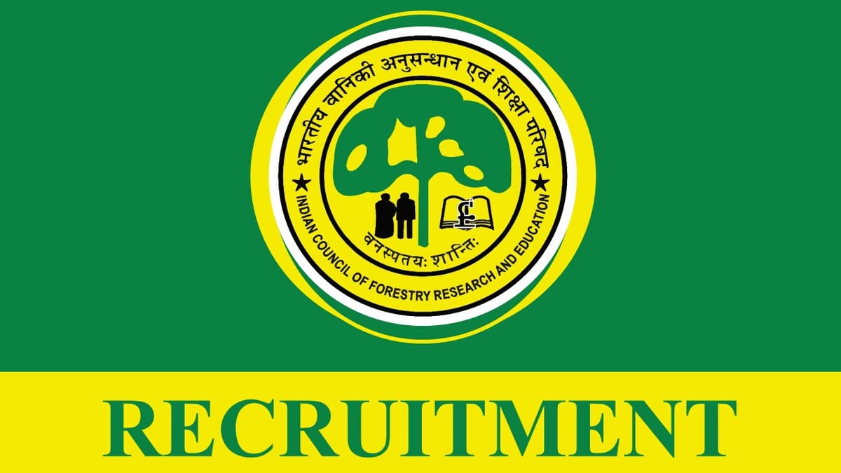 ICFRE Recruitment 2023: Check Posts, Eligibility, Salary and Other Important Details