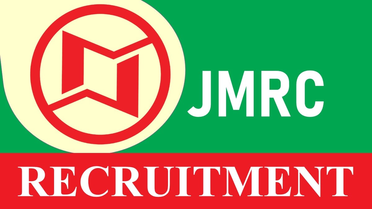 JMRC Recruitment 2023 for Various post, Check Eligibility, Salary and How to Apply