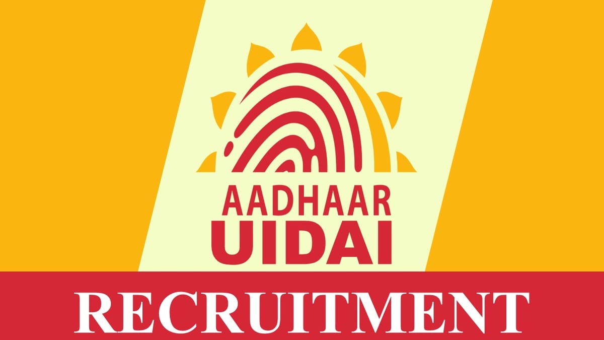 UIDAI Recruitment 2023 Notification Out: Check Posts, Vacancies, Salary, Age Limit, Qualification and How to Apply