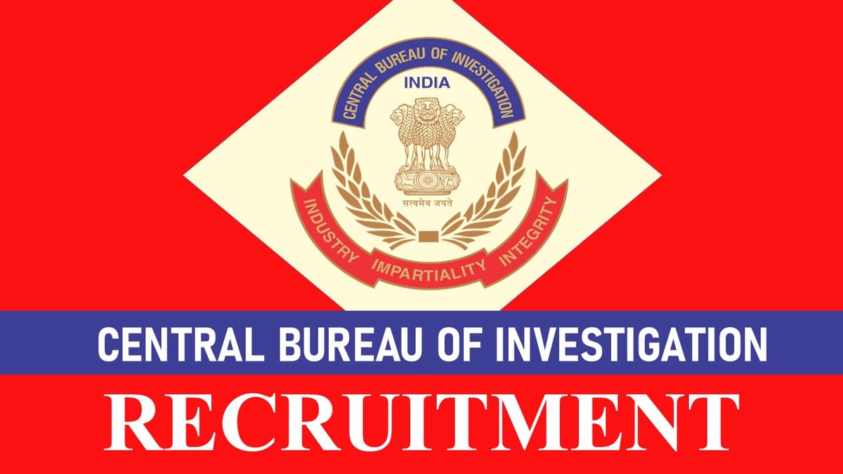 CBI Recruitment 2023 Released New Notification: Check Post, Salary, Age, Qualification and How to Apply
