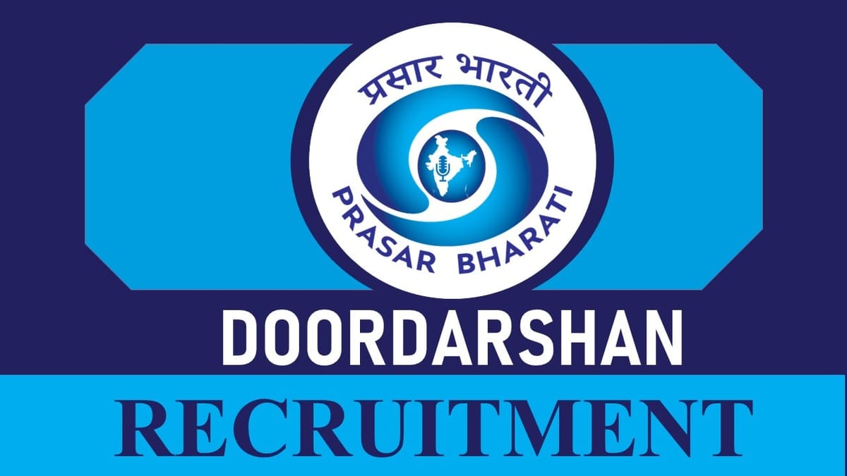 Doordarshan Kendra Recruitment 2023: Check Posts, Eligibility Criteria, Other Relevant Details and How to Apply