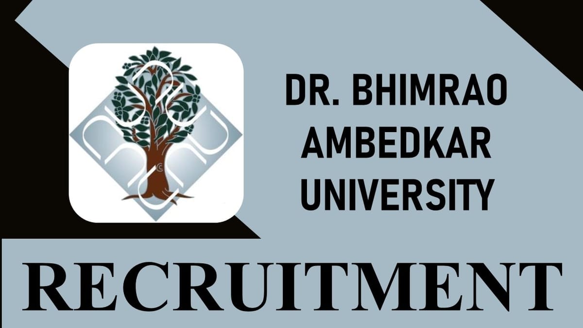 B.R. Ambedkar University Recruitment 2023: Check Post, Qualification, Pay Scale and Other Imp Details