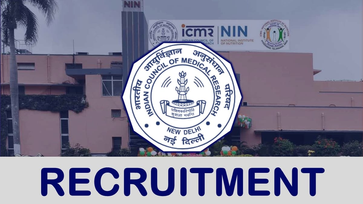 ICMR Recruitment 2023: Check Post, Qualification, Salary, Age, Qualification and Application Procedure