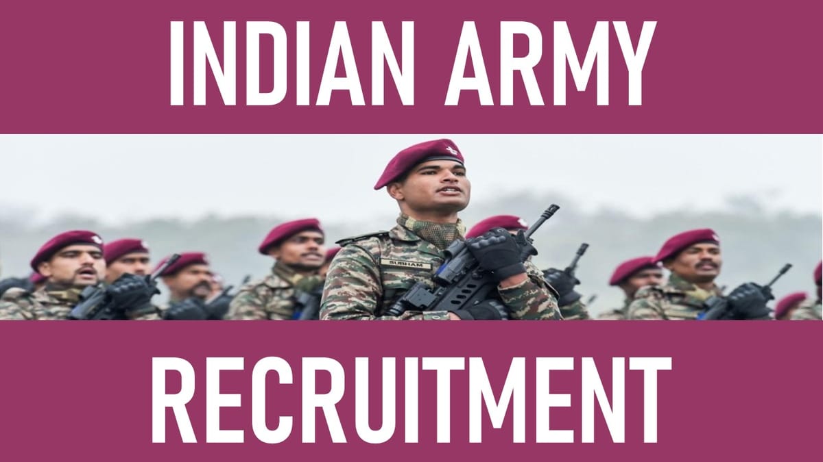 Indian Army Recruitment 2023 for 55 Vacancies: Check Post, Salary, Age, Qualification and How to Apply