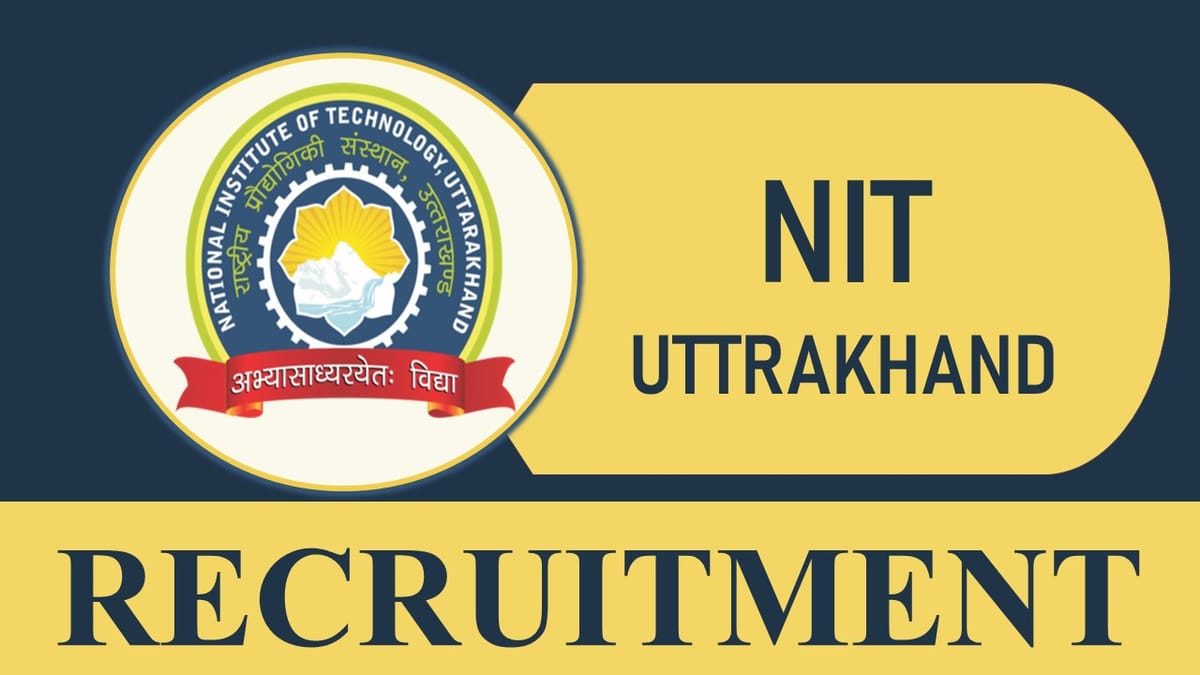NITUK Recruitment 2023: Check Posts, Monthly Salary, Eligibility and Walk-in-Interview Date