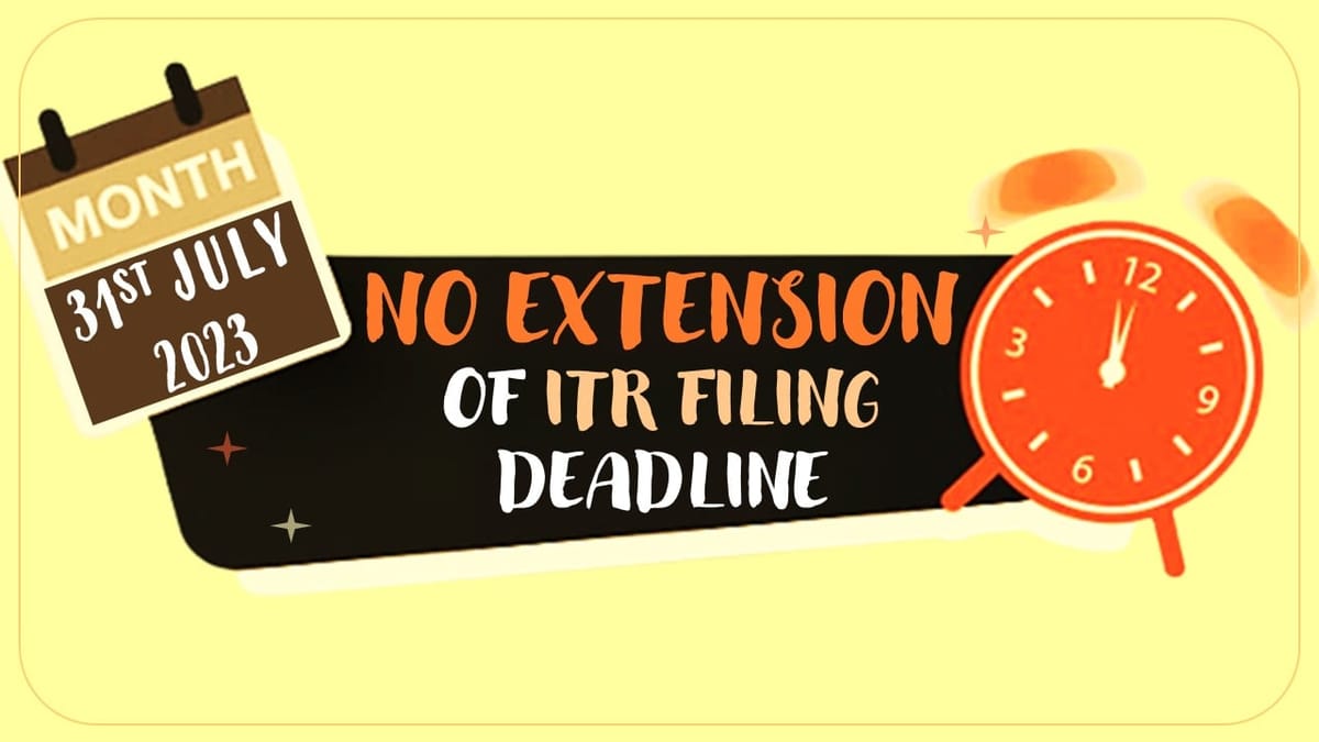 No Due Date Extension of Income Tax Return due to Flood and Manipur Violence; Says Income Tax Dept
