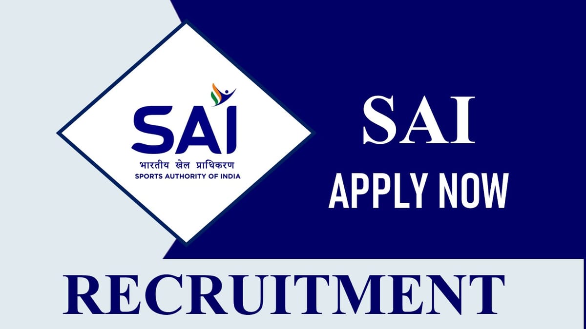 SAI Recruitment 2023 for Consultant: Check Salary, Age, Qualification and How to Apply