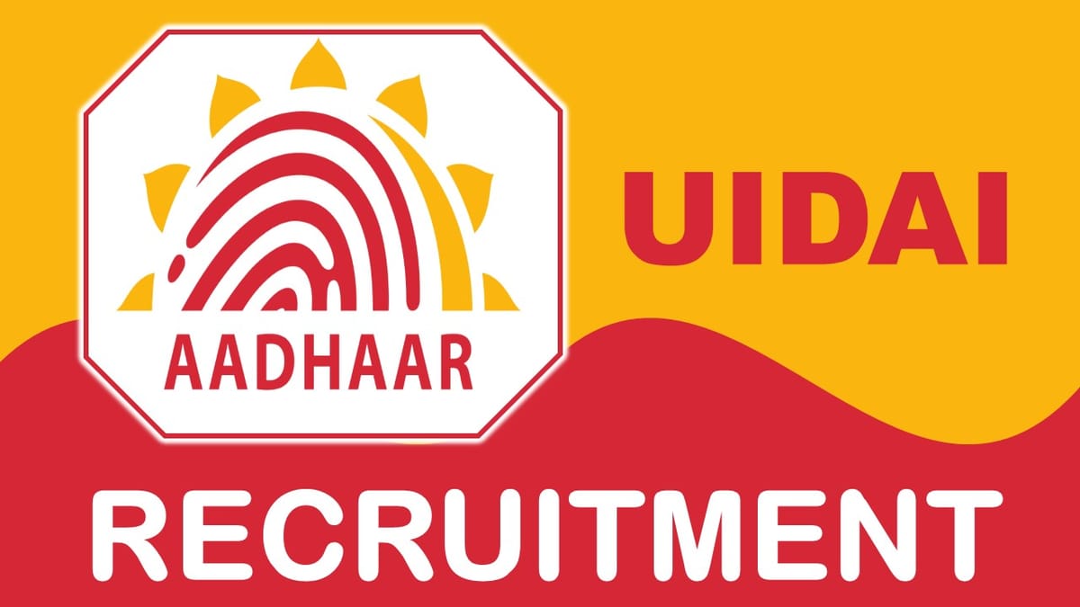 UIDAI Recruitment 2023 Notification Out: Check Post, Eligibility, and Other Vital Details