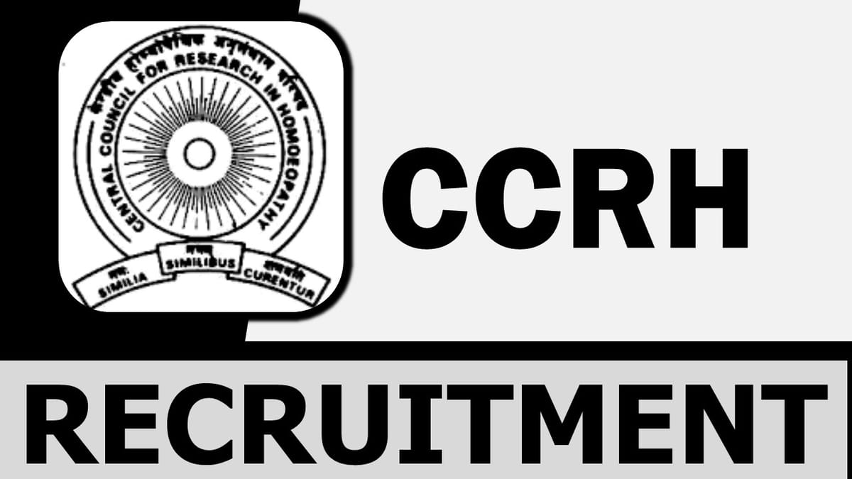 CCRH Recruitment 2023: Notification Out, Check Post, Salary, Age, Qualification and Other Important Details
