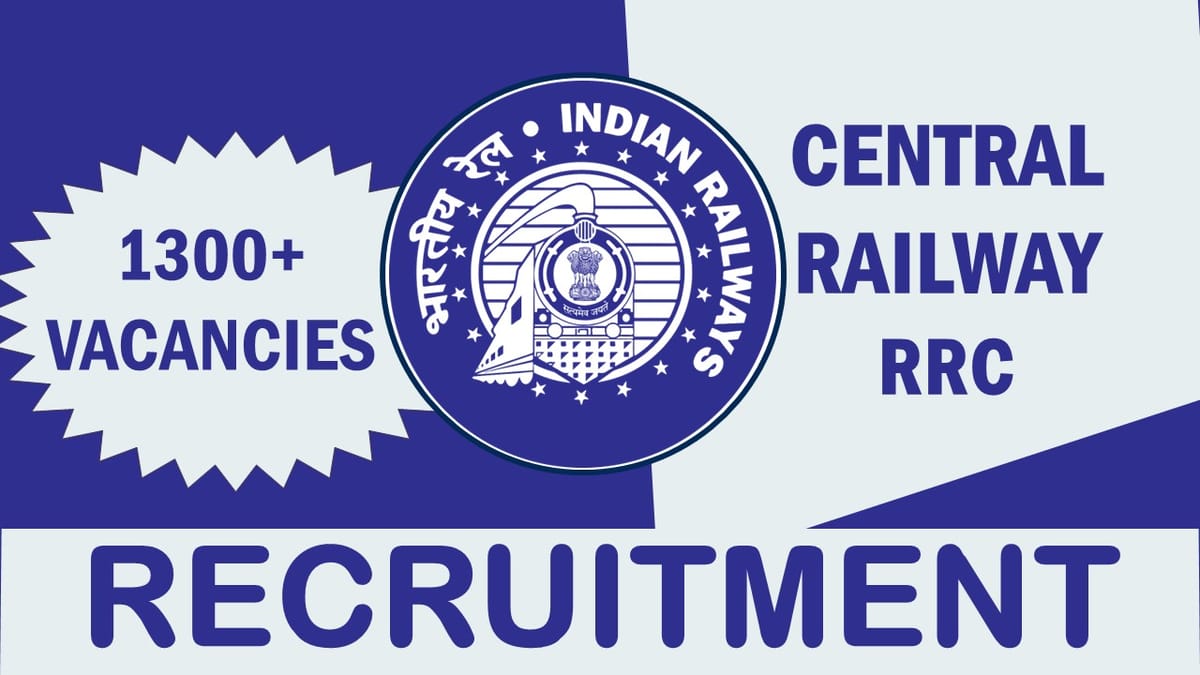RRC Recruitment 2023 Releasd Notification for 1300+ Vacancies: Check Posts, Age, Salary, Qualification and Process to Apply