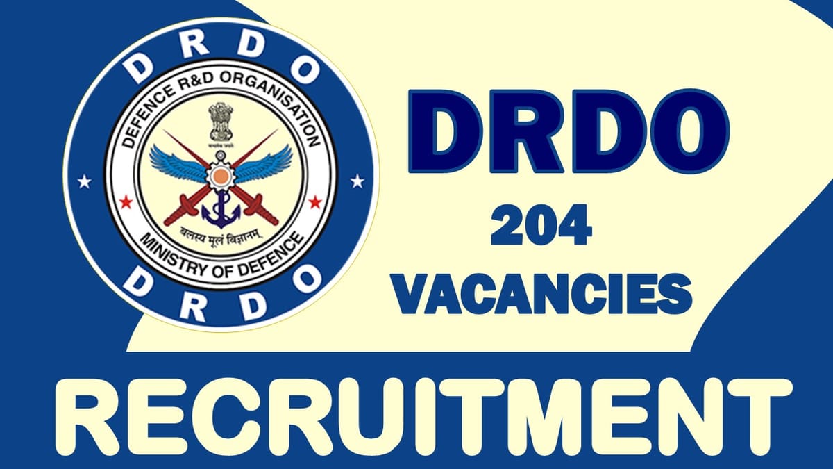 DRDO Recruitment 2023: Notification Out for Bumper Vacancies, Check Post Name, Qualifications, Age Limit, and Other Vital Details