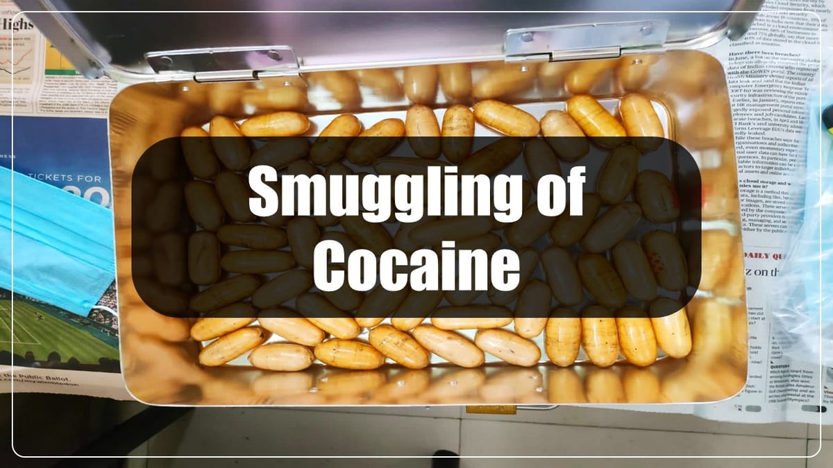 DRI seized Smuggled Cocaine worth over Rs.7.85 Crores
