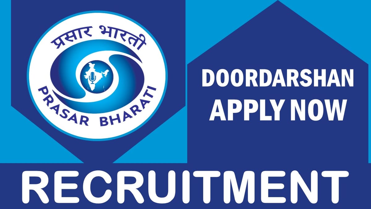 Doordarshan Kendra Recruitment 2023: Notification Released for Various Posts, Check Vacancies, Age, Salary and Process to Apply
