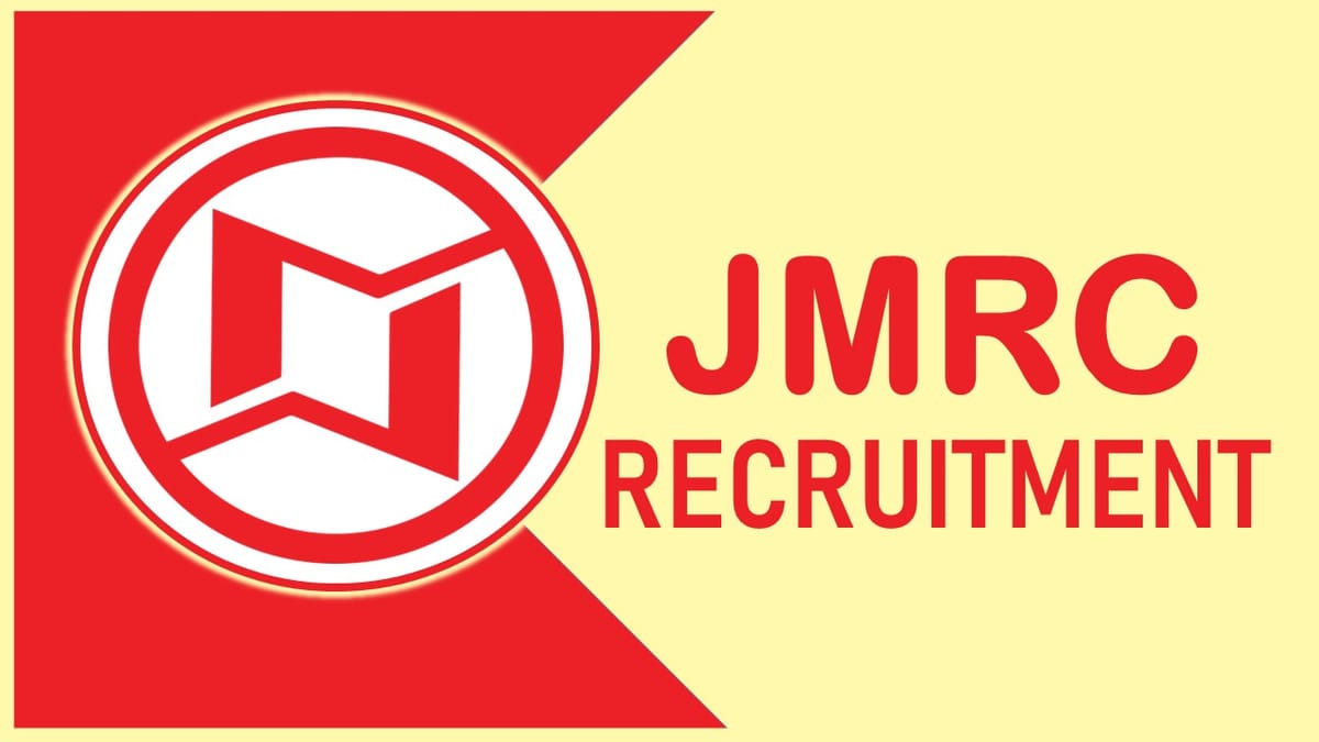 JMRC Recruitment 2023 Released Notification: Check Post, Qualification, Age Limit and Applying Procedure