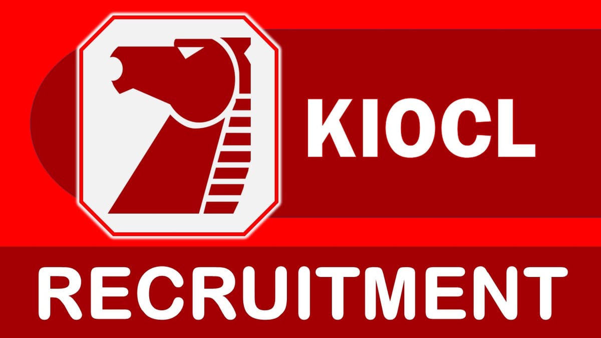 KIOCL Recruitment 2023: Monthly Salary up to 370000, Check Posts, Eligibility and Other Important Details