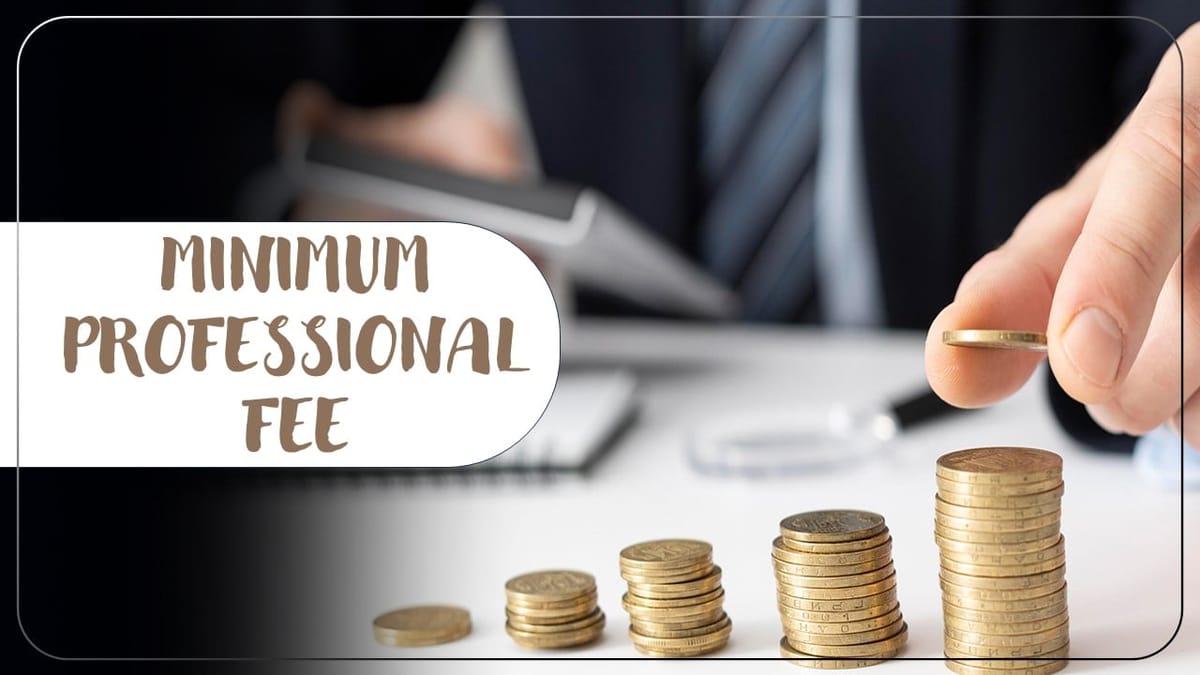 Know Minimum Professional Fee recommended by ICAI on Income Tax Returns Filing
