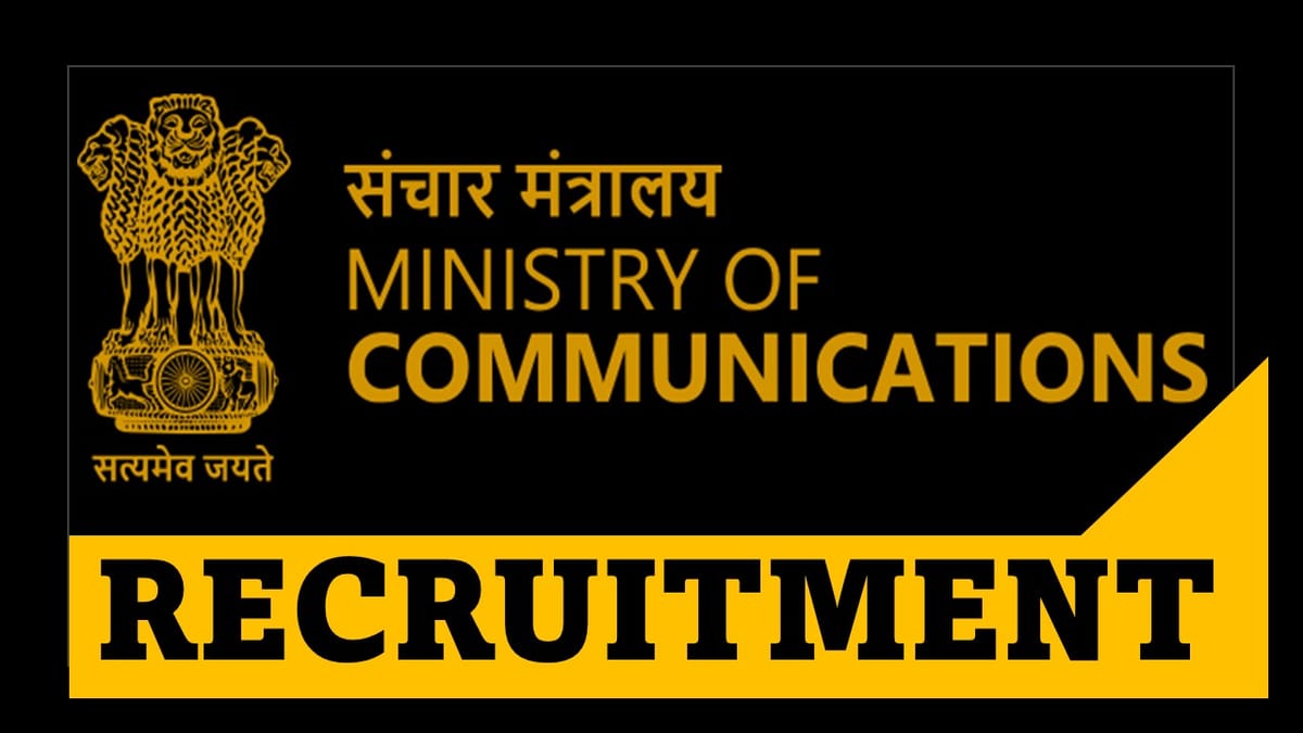 Ministry of Communication Recruitment 2023 Notification Released: Check Post, Salary, Age, Qualification and How to Apply