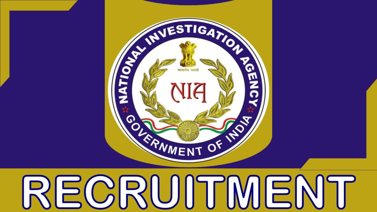 NIA Recruitment 2023 Released New Notification: Check Post, Salary, Qualification and How to Apply