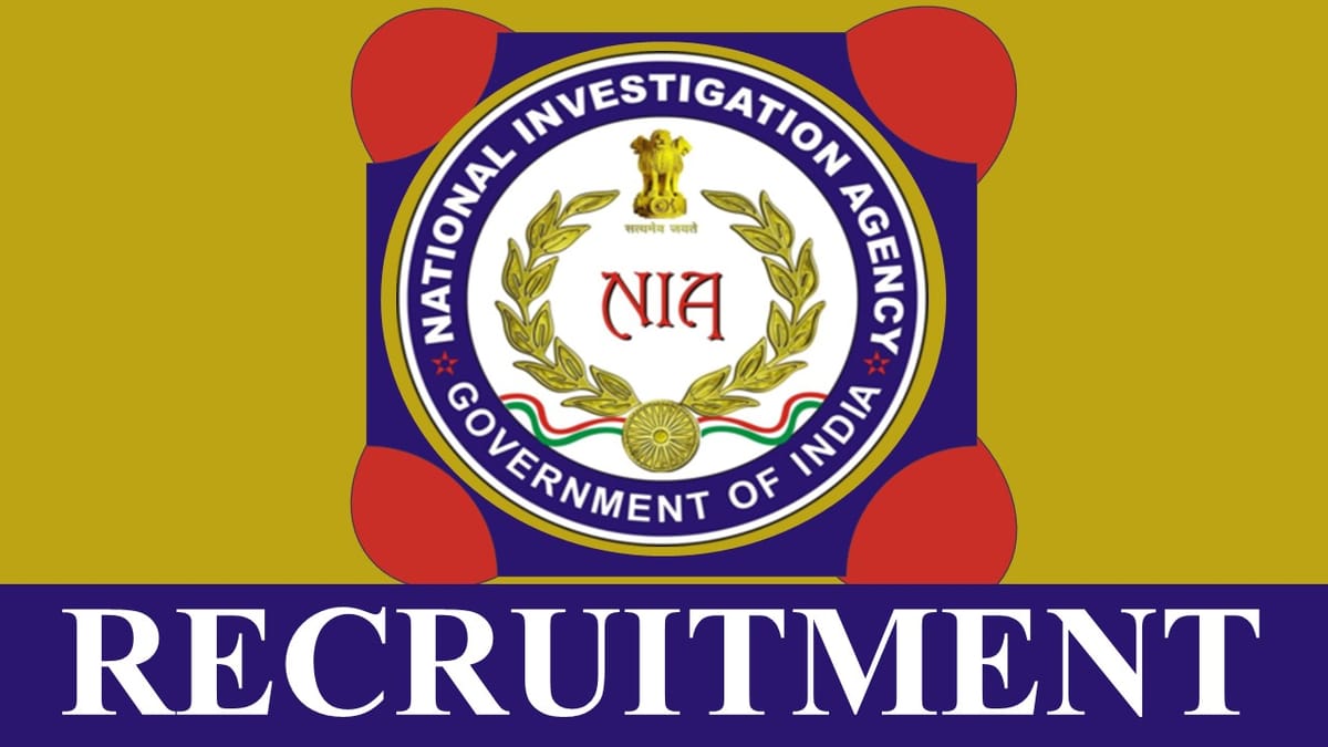 NIA Recruitment 2023 for 90+ Vacancies: Check Posts, Salary, Qualification and How to Apply