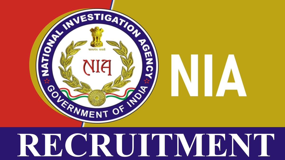 NIA Recruitment 2023: Monthly Salary Up to 215900, Check Age, Qualification and Other Important Details
