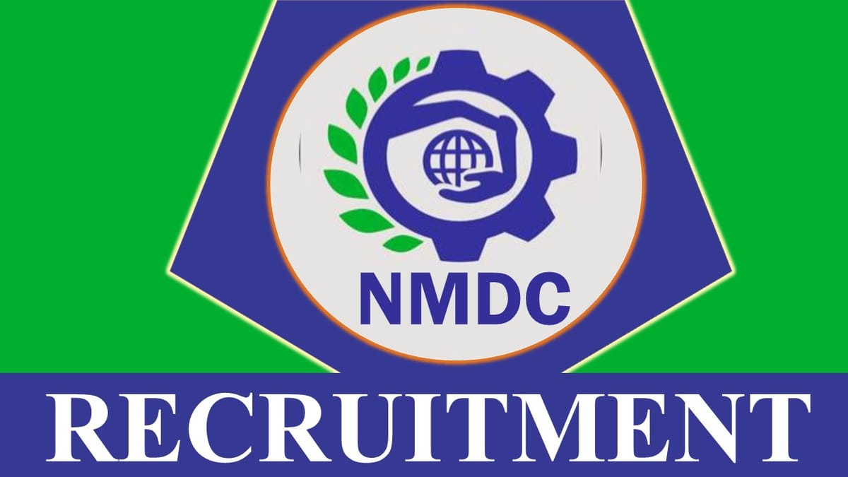 NMDC Recruitment 2023: Check Post, Vacancies, Stipend, Qualification, and Process to Apply