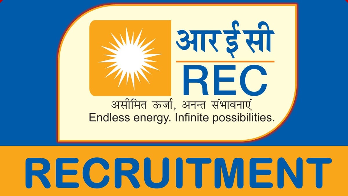 REC Recruitment 2023: Monthly Salary 65000, Check Pots, Eligibility, Experience, Age Limit and Process to Apply