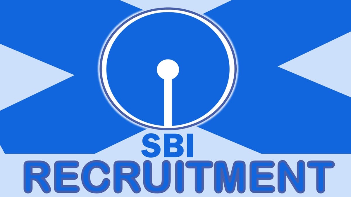 SBI Recruitment 2023: Per Annum Rs. 80.50 lakhs, Check Post, Qualification, Age Limit and How to Apply
