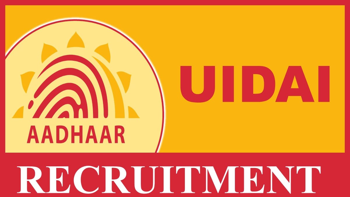 UIDAI Recruitment 2023: Notification Out, Check Post, Eligibility, and Applying Procedure