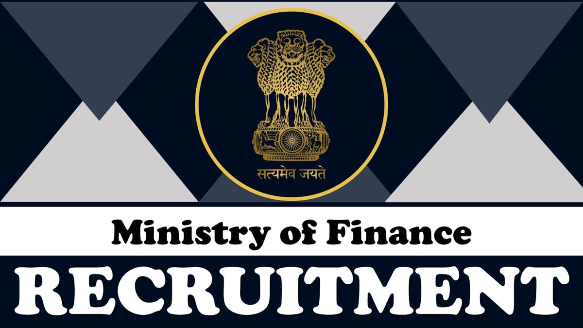 Ministry of Finance Recruitment 2023: Monthly Salary up to 40000, Check Post, Vacancy, Age, Salary, Qualification and Process to Apply
