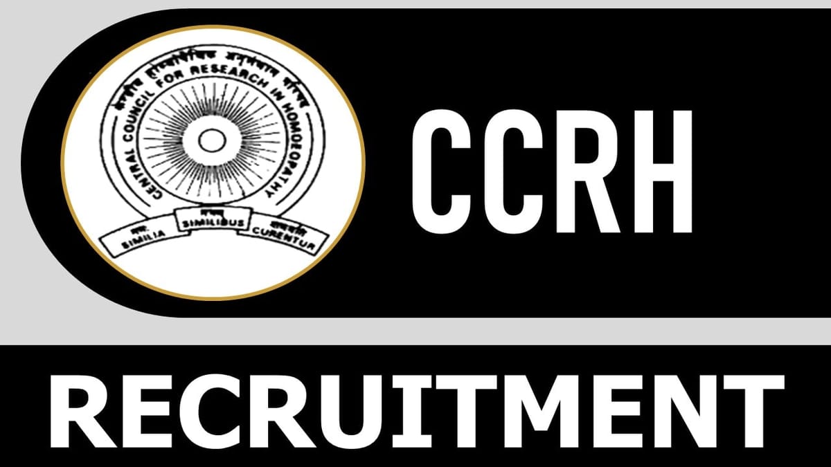 CCRH Recruitment 2023: Monthly Salary up to 35000, Check Posts, Vacancies, Age, Qualification and Application Procedure