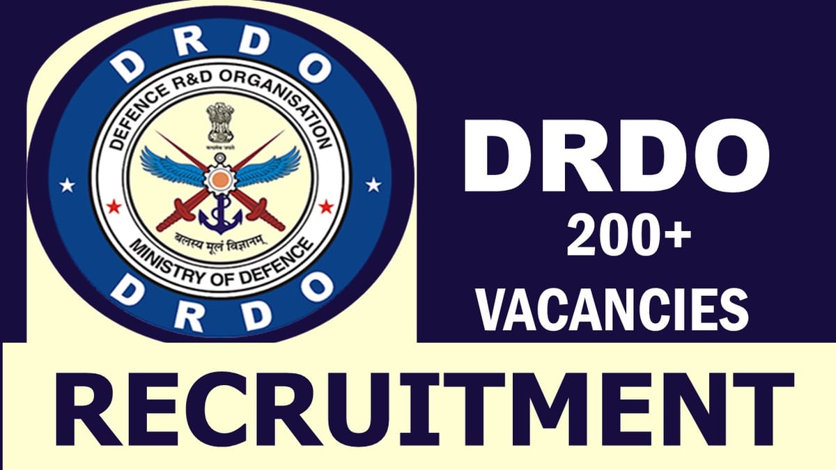 DRDO Recruitment 2023: Notification Out for 210 Vacancies, Check Post, Qualification, Pay Scale and Other Imp Details