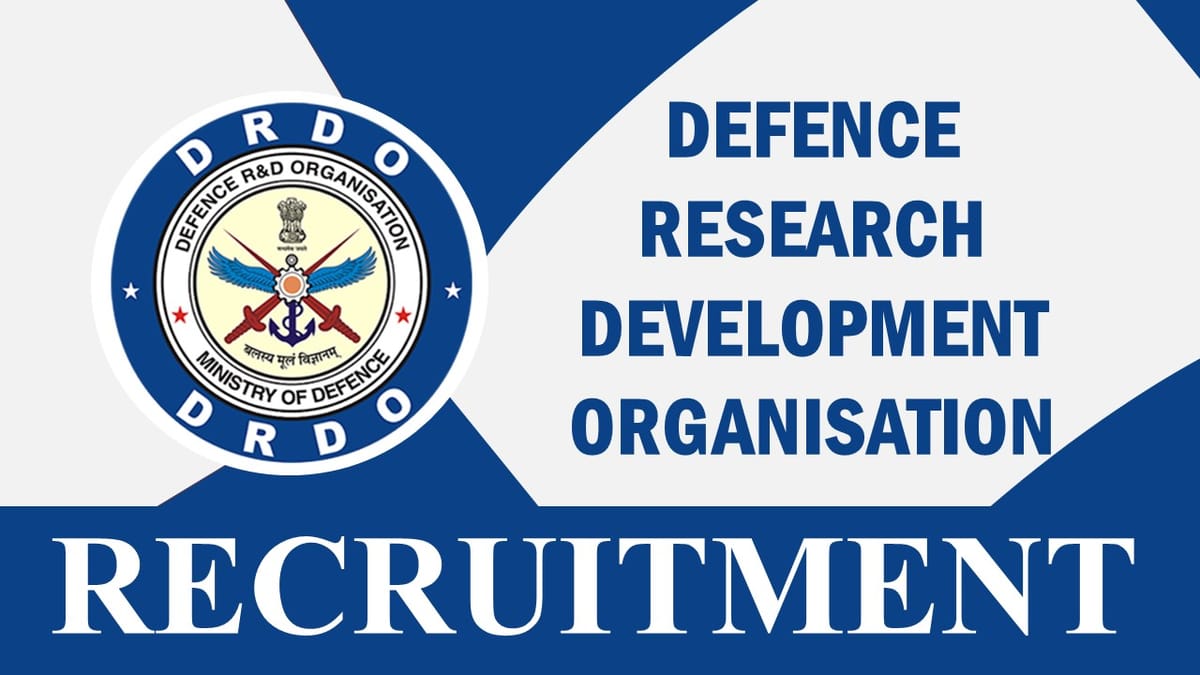 DRDO Recruitment 2023: New Notification Out for Apprenticeship, Check Post, Qualification and Other Important Details