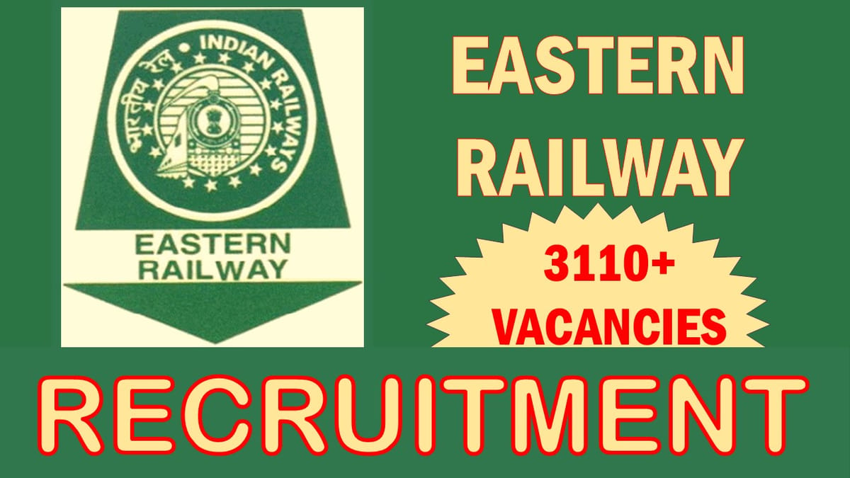 Eastern Railway Recruitment 2023 for Mega Vacancies: Check Post, Age, Salary, Qualification and Application Procedure
