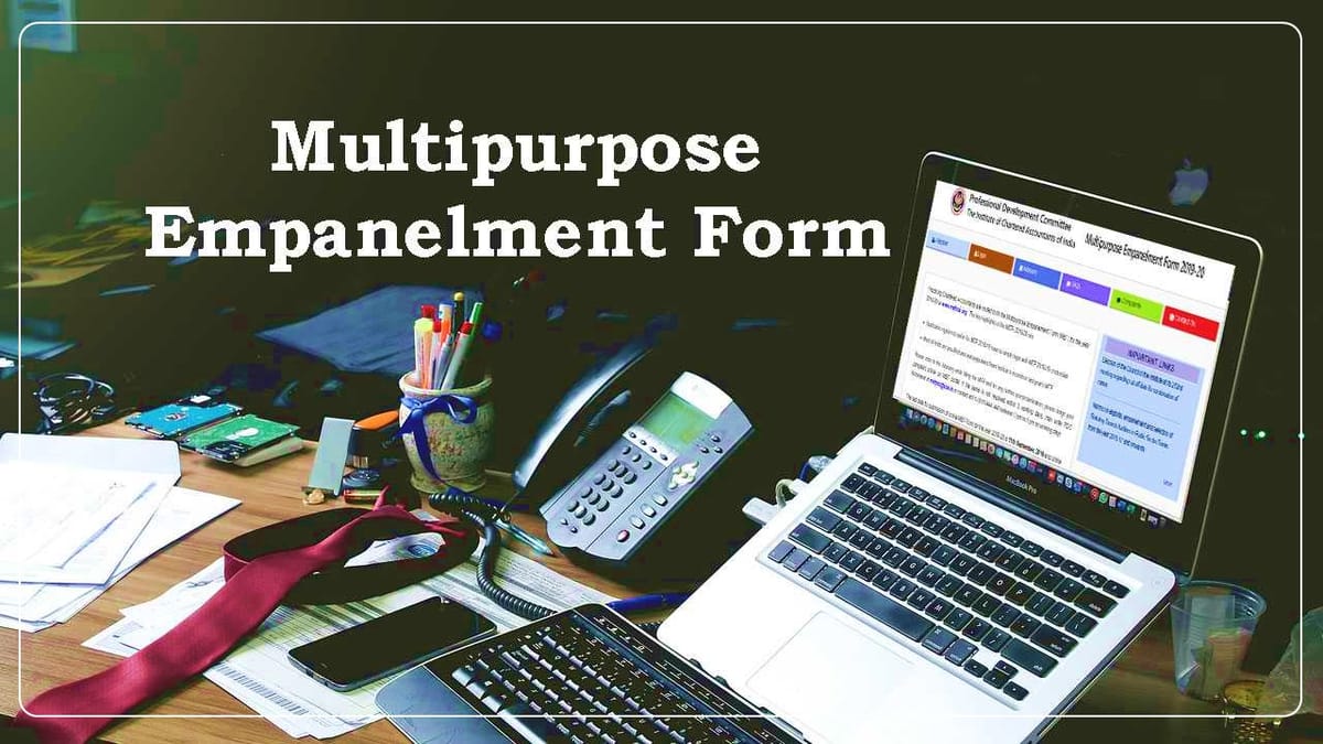 MEF 2023-24: ICAI introduces Category Calculator for Multipurpose Empanelment Form