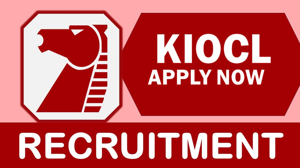 KIOCL Recruitment 2023: Salary up to 280000 Per Month, Check Posts, Age, Qualification and Process to Apply