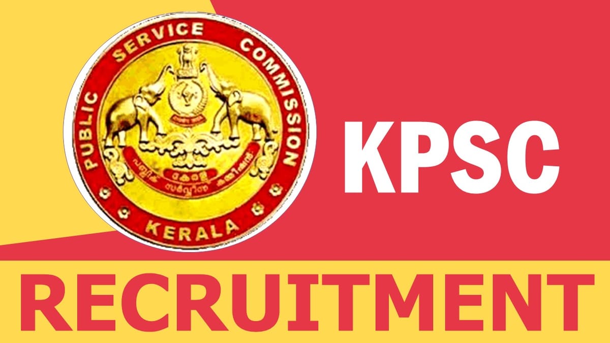 KPSC Recruitment 2023: Salary Up to 66800 Per Month, Check Post, Age, Qualification and How to Apply