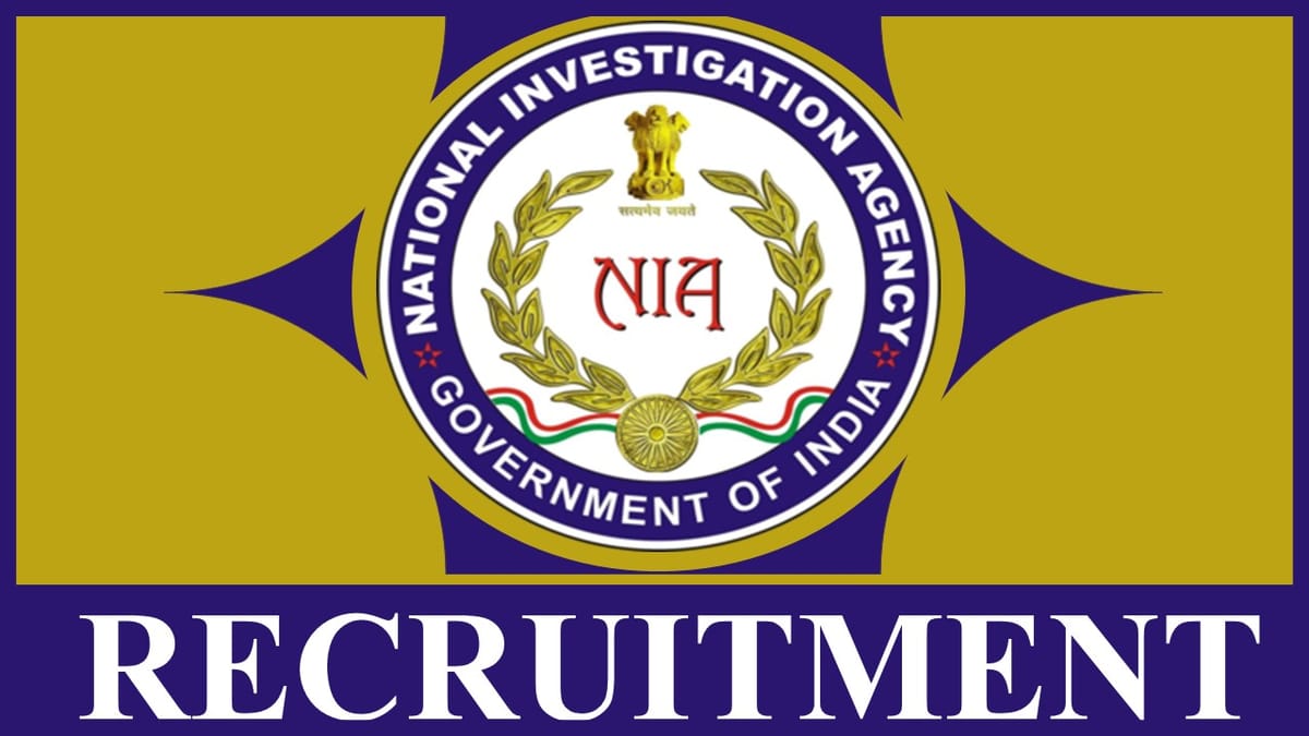 NIA Recruitment 2023: Salary Up to 60000 Per Month, Check Posts, Age, Qualification and Other Important Details