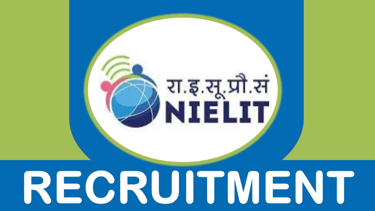 NIELIT Recruitment 2023: Monthly Salary up to 125000, Check Vacancy, Age, Qualification and Application Procedure