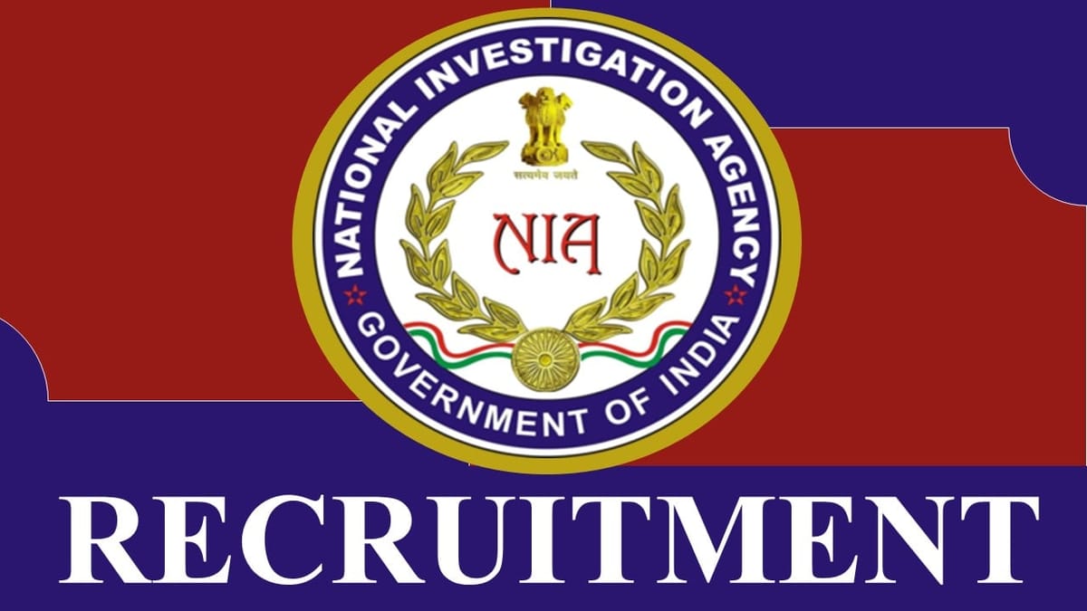 NIA Recruitment 2023: Monthly Salary Upto 60000, Check Posts, Qualification, Selection Procedure and How to Apply