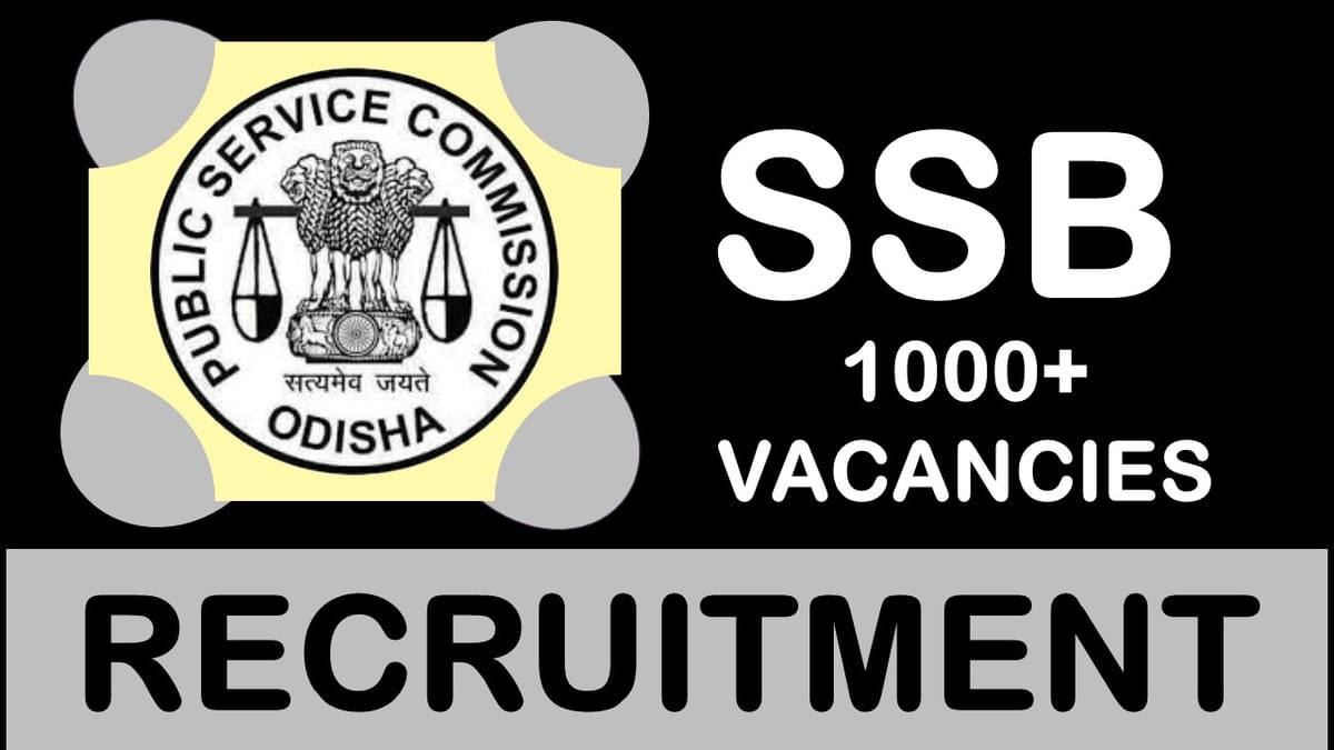 SSB Recruitment 2023: Notification Out for 1000+ Vacancies, Check Post, Qualification and Other Details