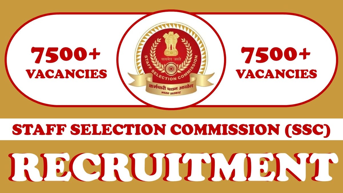 Staff Selection Commission Recruitment 2023: Notification Out Mega Vacancies, Check Post, Salary, Age, Qualification and How to Apply