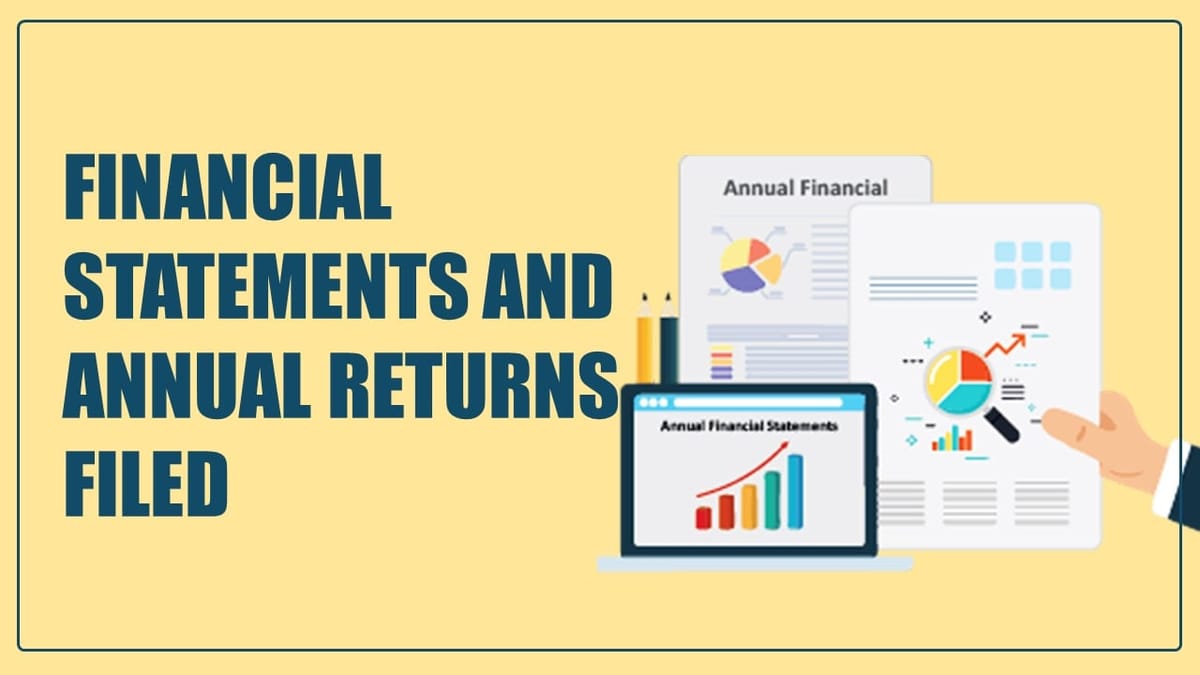 3.28 Lakh Financial Statements and 1.92 Lakh Annual Returns Filed: Informs MCA