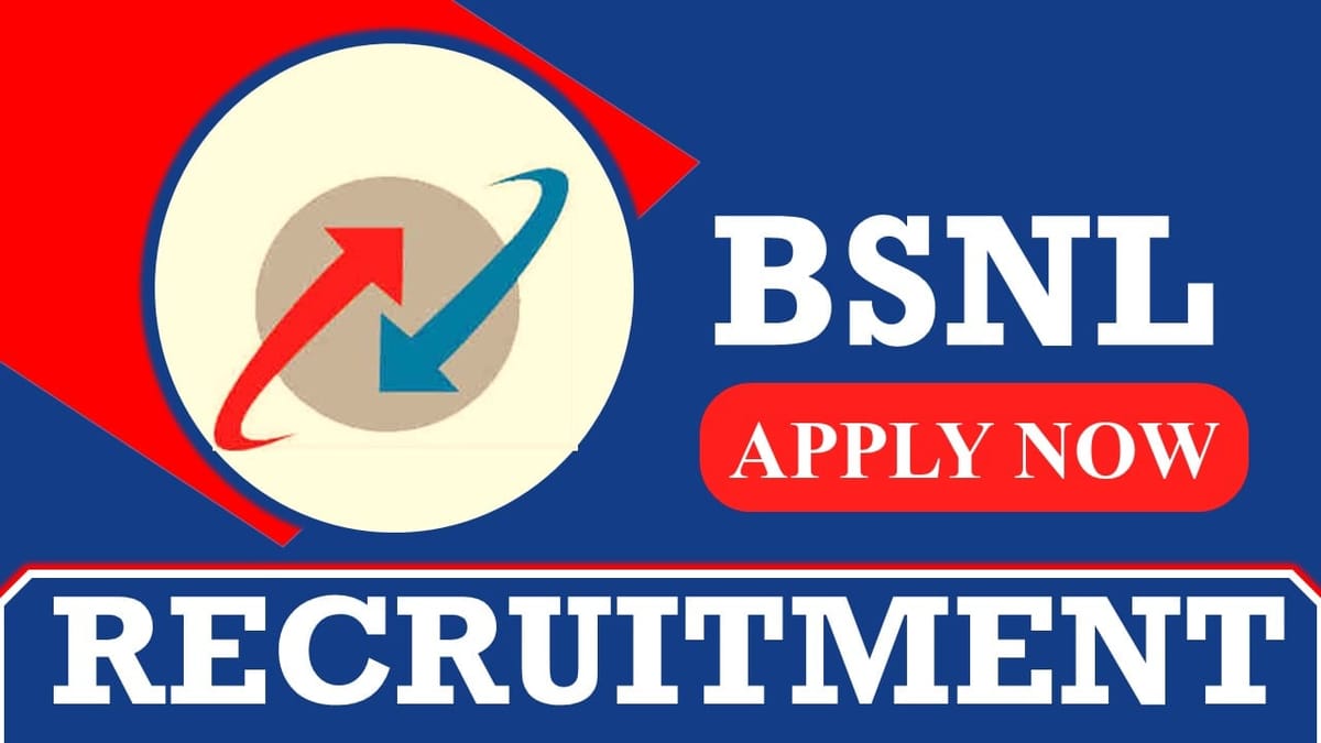 BSNL Recruitment 2023 for Apprenticeship: Check Qualification, Age Limit, Stipend and Other Details