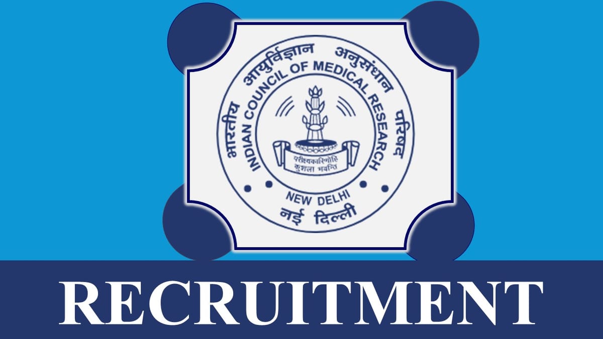 ICMR Recruitment 2023: Monthly Salary Upto 100,000, Check Post, Qualification, Age, Selection Process and How to Apply