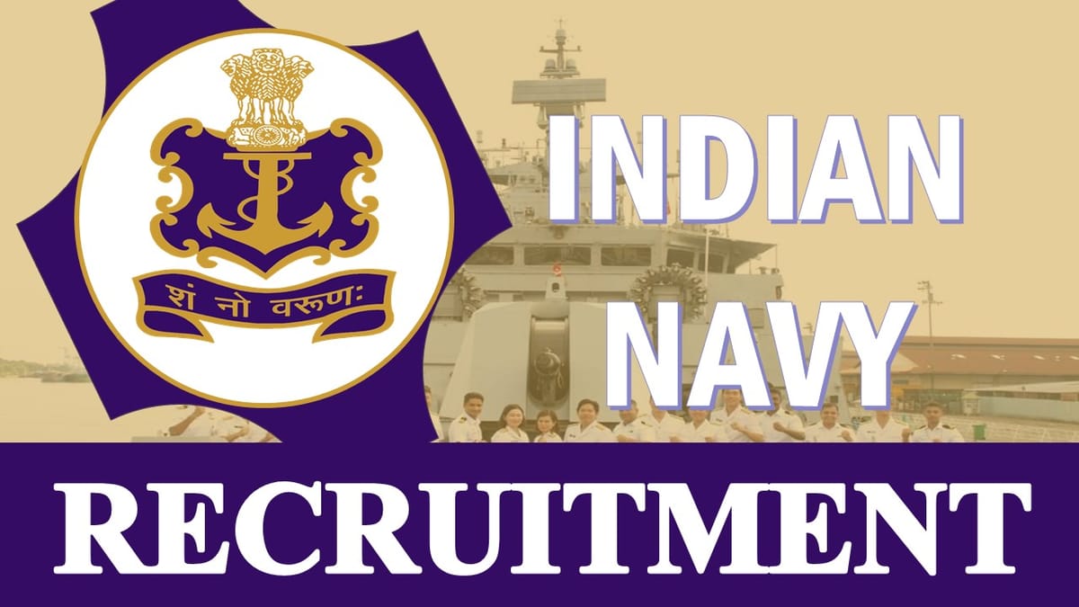 Indian Navy Recruitment 2023: Monthly Salary Up to 92300, Check Vacancies, Posts, Age, Qualification and Application Procedure