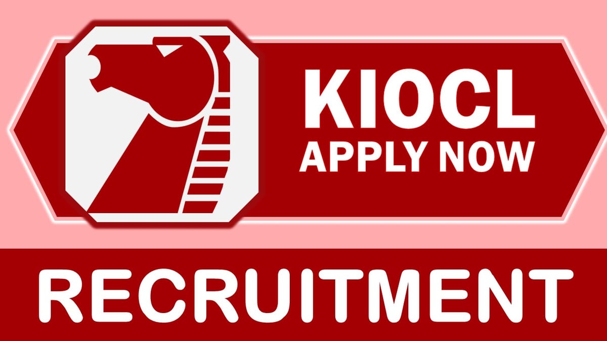 KIOCL Recruitment 2023: Salary Up to 70000 Per Month, Check Posts, Qualification, Salary and Other Vital Details