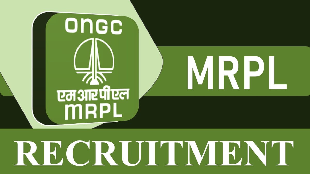 MRPL Recruitment 2023: Monthly Salary Up to 280000, Check Vacancy, Post, Age, Qualification and Other Vital Details